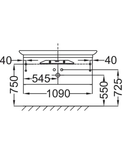 Тумба белый глянец 109 см Jacob Delafon Presquile EB1101-G1C