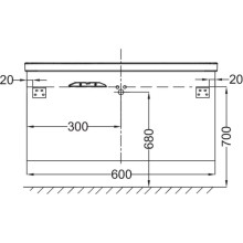 Тумба белый глянец 60 см Jacob Delafon Escale EB761-G1C