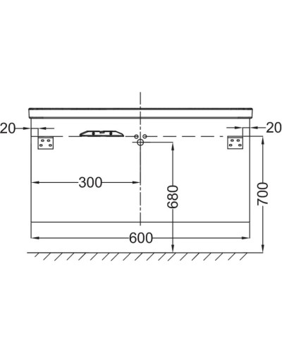Тумба белый глянец 60 см Jacob Delafon Escale EB761-G1C