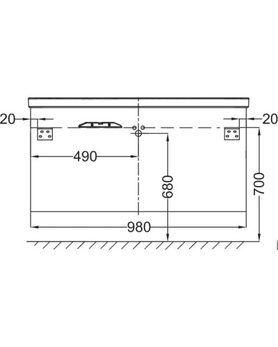 Тумба белый глянец 98 см Jacob Delafon Escale EB760-G1C