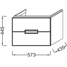 Тумба оливковый глянец 57,3 см Jacob Delafon Reve EB1134-G95