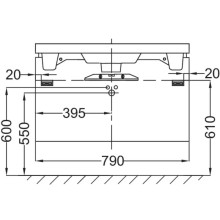 Тумба белый глянец 79 см Jacob Delafon Reve EB1131-G1C
