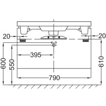 Тумба светло-коричневый глянец 79 см Jacob Delafon Reve EB1135-G80