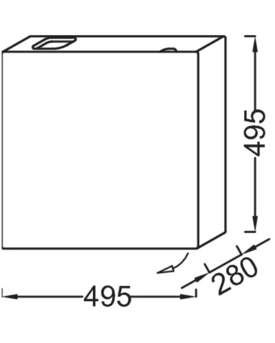 Тумба белый глянец 49,5 см L Jacob Delafon Terrace EB1178-G1C