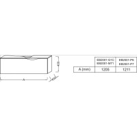 Тумба натуральный дуб 121,1 см Jacob Delafon Stillness EB2001-P6