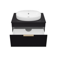 ENFIDA - 70 Тумба подвесная черная мат. эмаль 1 ящ.  (Энфида)