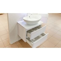 Тумба под раковину Velvex Luna 60 tpLUN.60-21.43 подвесная Белая