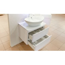 Тумба под раковину Velvex Luna 60 tpLUN.60-21.43 подвесная Белая