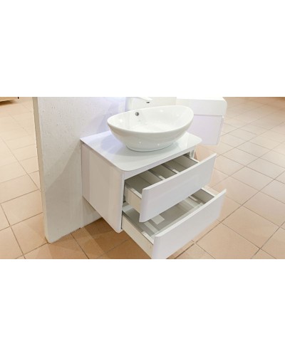 Тумба под раковину Velvex Luna 60 tpLUN.60-21.43 подвесная Белая