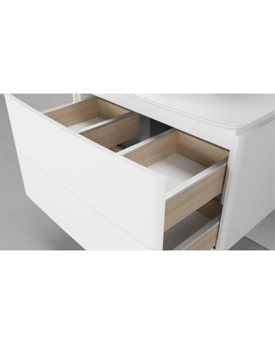 Тумба под раковину Velvex Luna 60 tpLUN.60-21.43 подвесная Белая