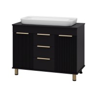 ENFIDA -100 Тумба напольная 3 ящ. черная мат. эмаль (Энфида)