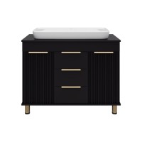 ENFIDA -100 Тумба напольная 3 ящ. черная мат. эмаль (Энфида)