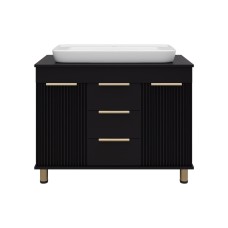 ENFIDA -100 Тумба напольная 3 ящ. черная мат. эмаль (Энфида)