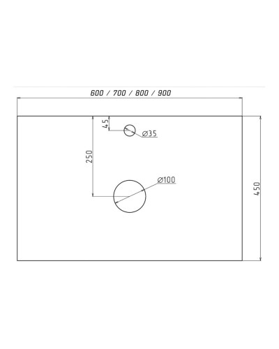 Ива - 60 Тумба подвесная Графит пленка 1 ящ О