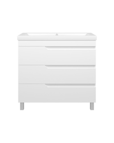 Софт - 90 Тумба напольная с 3 ящ. эмаль