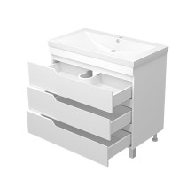 Софт - 90 Тумба напольная с 3 ящ. эмаль