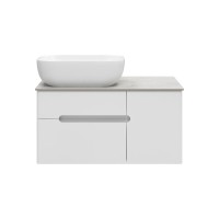 Роял - 80 Тумба подвесная с 2 ящ. 1 дв. белый