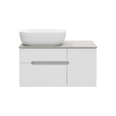 Роял - 80 Тумба подвесная с 2 ящ. 1 дв. белый