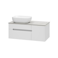 Роял -100 Тумба подвесная с 2 ящ. 1 дв. белый