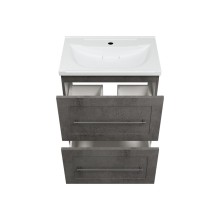 Марта - 60 Тумба напольная 2 ящ. темный бетон