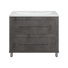 Марта -100 Тумба напольная 2 ящ. темный бетон