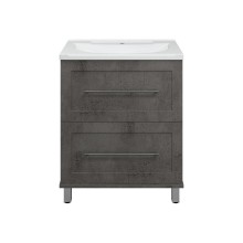 Марта - 70 Тумба напольная 2 ящ. темный бетон