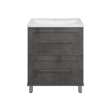 Марта - 70 Тумба напольная 2 ящ. темный бетон