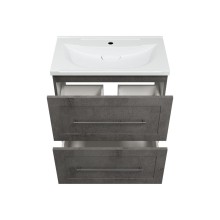 Марта - 70 Тумба напольная 2 ящ. темный бетон