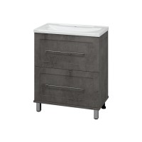 Марта - 70 Тумба напольная 2 ящ. темный бетон