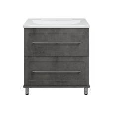 Марта - 80 Тумба напольная 2 ящ. темный бетон