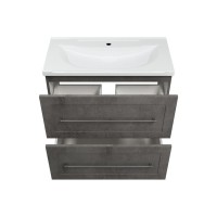 Марта - 80 Тумба напольная 2 ящ. темный бетон