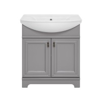 Лувр - 85 Тумба напольная, серая