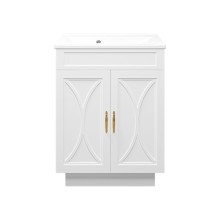 Амбра - 65 тумба прямая белая