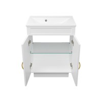 Амбра - 65 тумба прямая белая