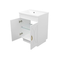 Амбра - 65 тумба прямая белая