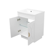 Амбра - 65 тумба прямая белая