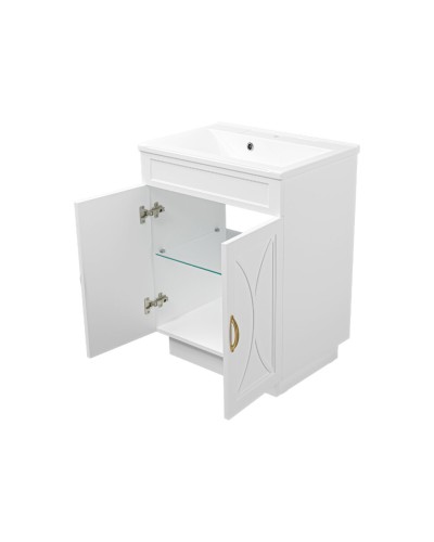 Амбра - 65 тумба прямая белая