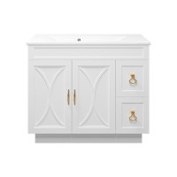 Амбра -100 Тумба белая с 2 ящ.