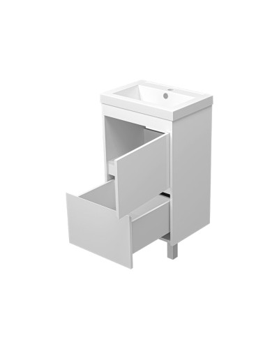 Алиса - 50 тумба 1 ящ. напольная белая эмаль