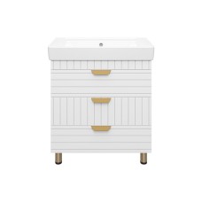 GLOSTER - 80 Тумба с 3 ящ. напольная, белый