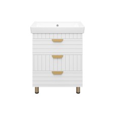 GLOSTER - 70 Тумба с 3 ящ. напольная, белый