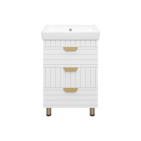 GLOSTER - 60 Тумба с 3 ящ. напольная, белый