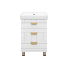 GLOSTER - 60 Тумба с 3 ящ. напольная, белый