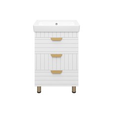 GLOSTER - 60 Тумба с 3 ящ. напольная, белый