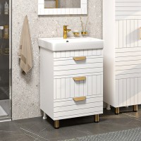 GLOSTER - 60 Тумба с 3 ящ. напольная, белый