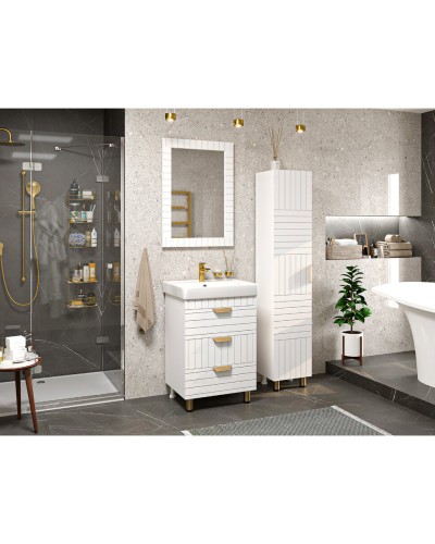 GLOSTER - 60 Тумба с 3 ящ. напольная, белый