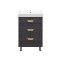 GLOSTER - 60 Тумба с 3 ящ. напольная, графит