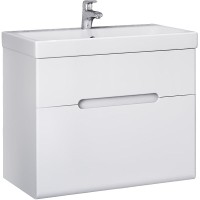 Тумба под раковину Jorno Moduo Slim 60 Mod.01.60/P/W подвесная Белый глянец