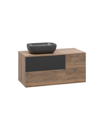 Коломбо -100 Тумба подвесная 2 ящ. с отталк. лев. ДСП (Дуб Галифакс)