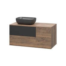 Коломбо -100 Тумба подвесная 2 ящ. с отталк. лев. ДСП (Дуб Галифакс)